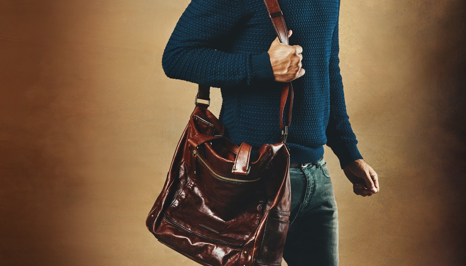 Sac bandoulière homme cuir