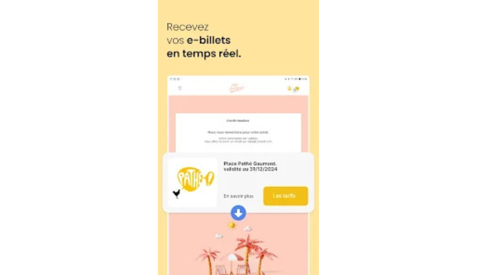 interface de l 'application MyPrimo