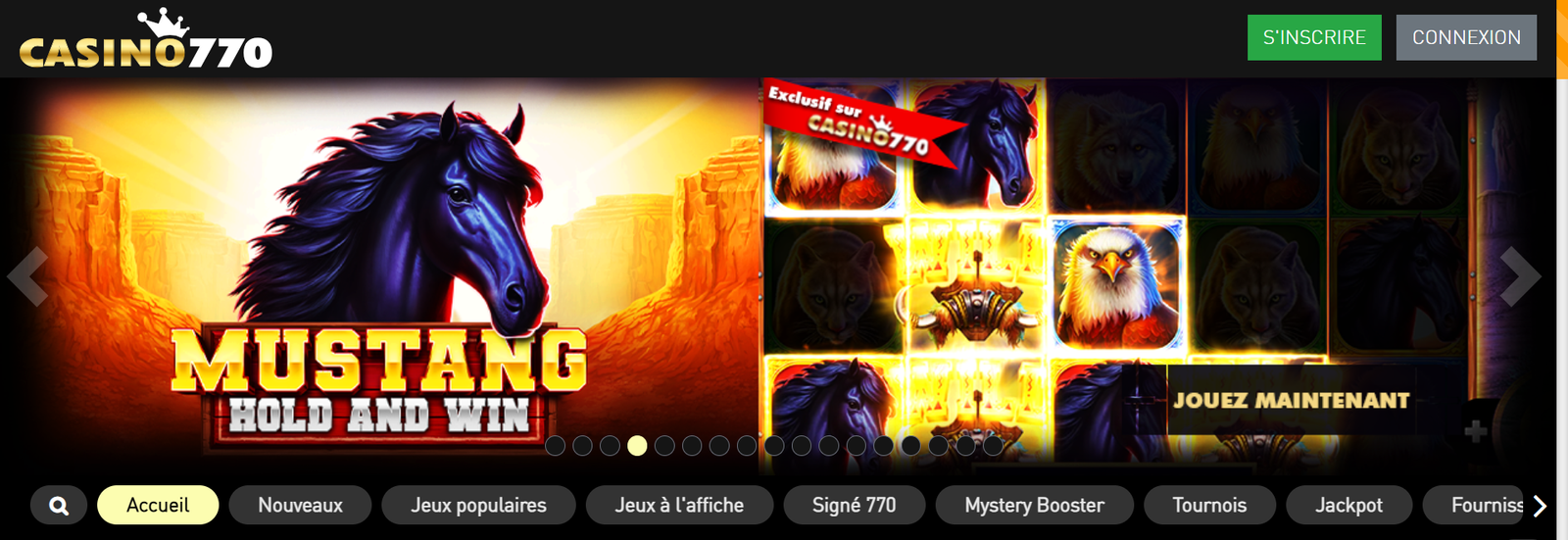 casino770 capture d'écran du site