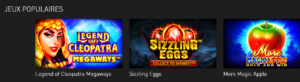 jeux populaires sur casino770