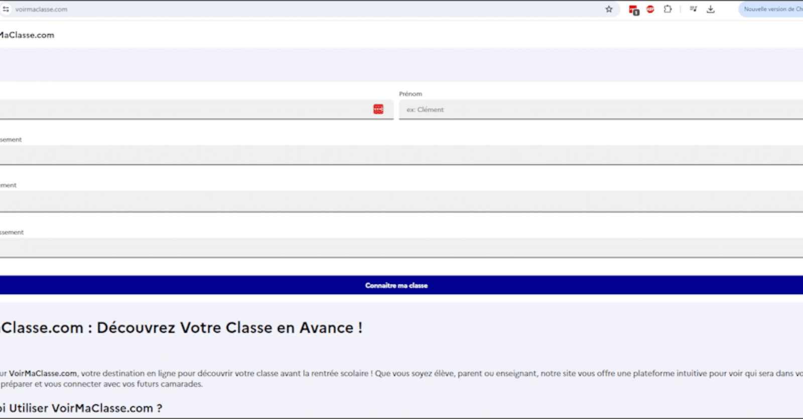 Voir ma classe.com