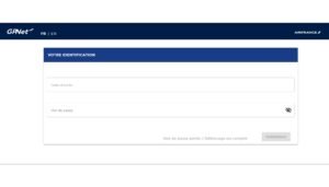 GPNET AIR FRANCE : page de connexion capture d'écran