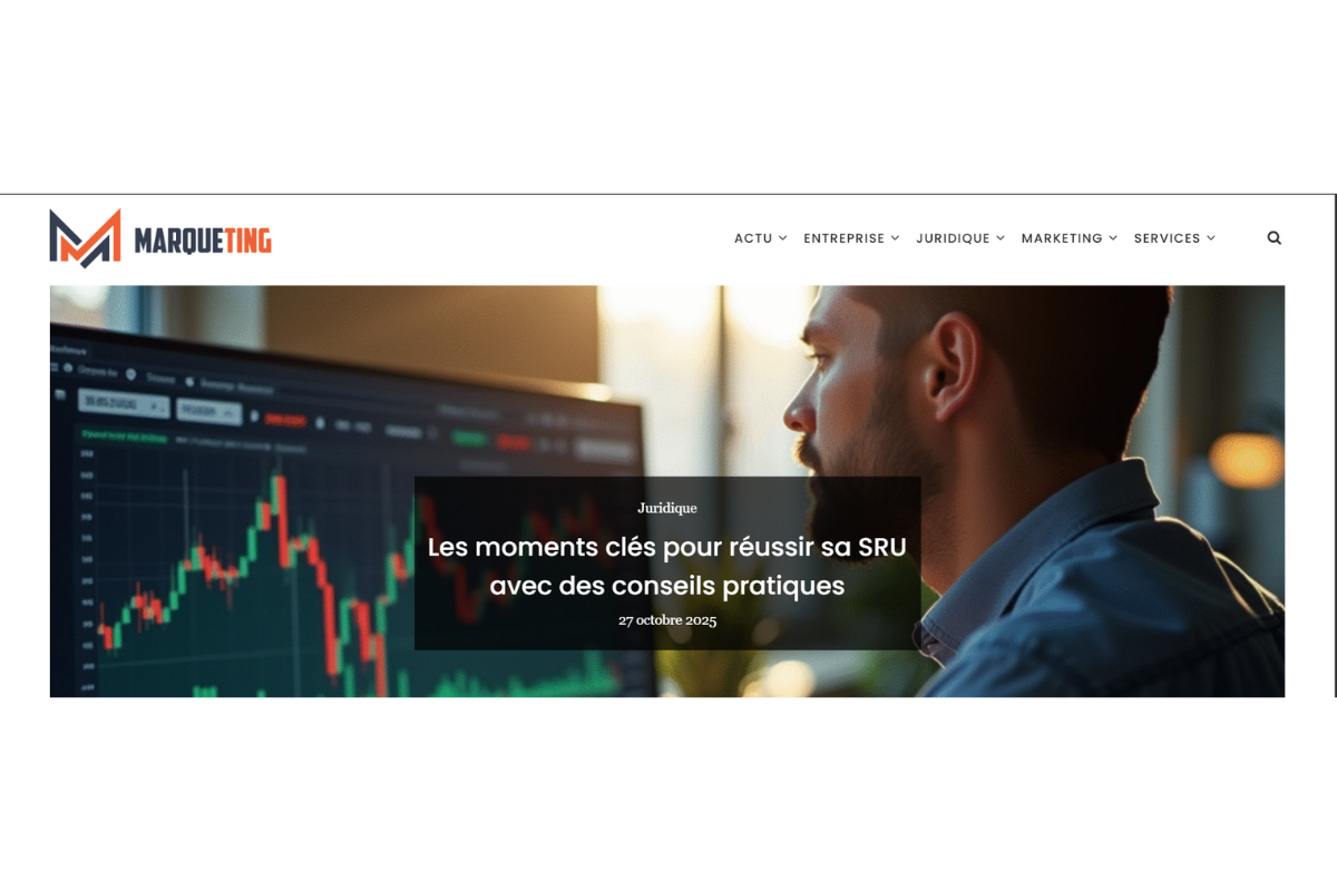 marqueting.fr : capture d'écran de la page d'accueil du site