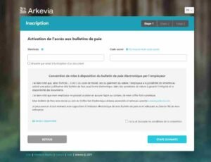 MyArkevia : activation de l'accès aux bulletins de paie