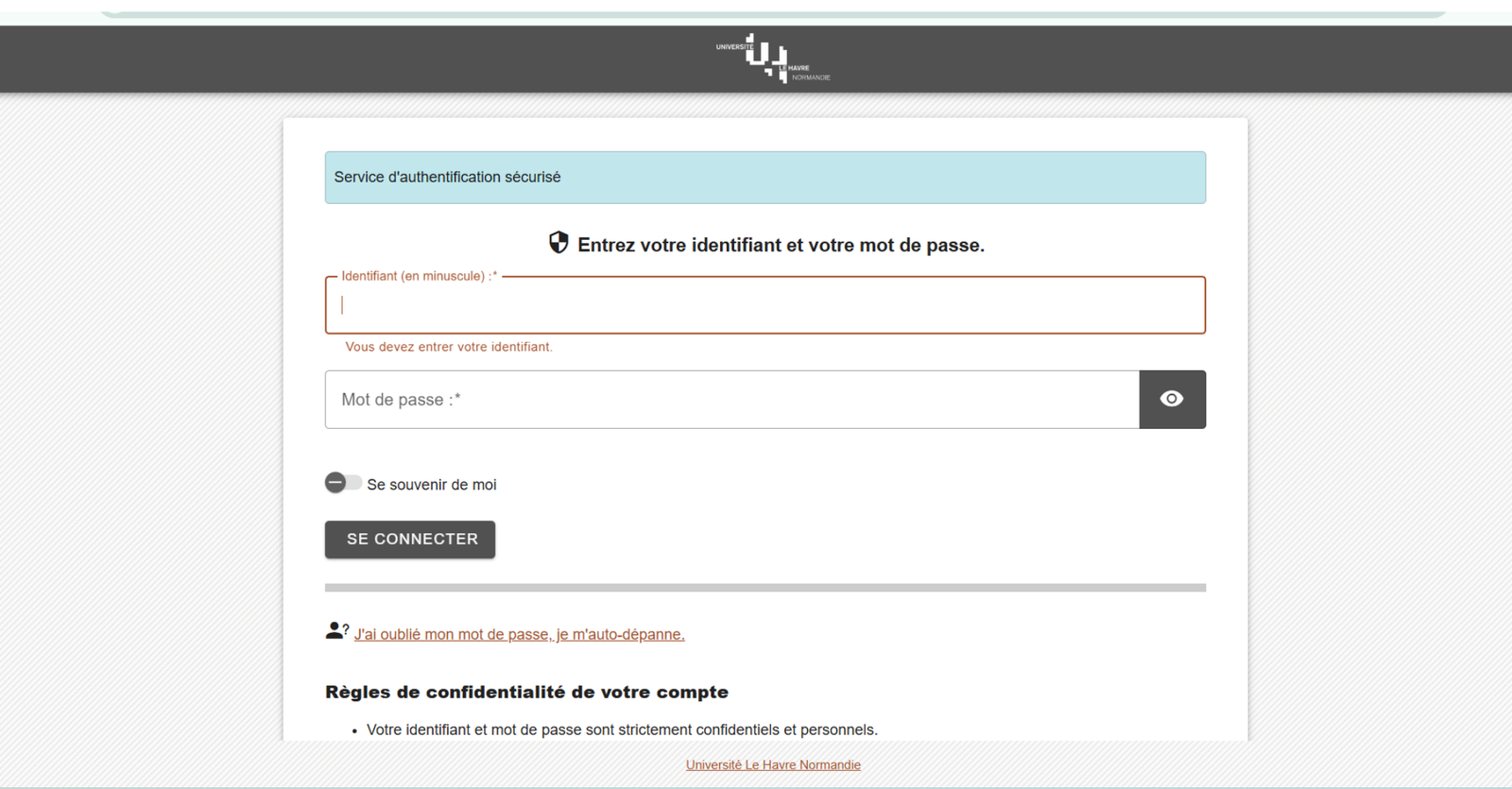 Hyperplanning Le Havre