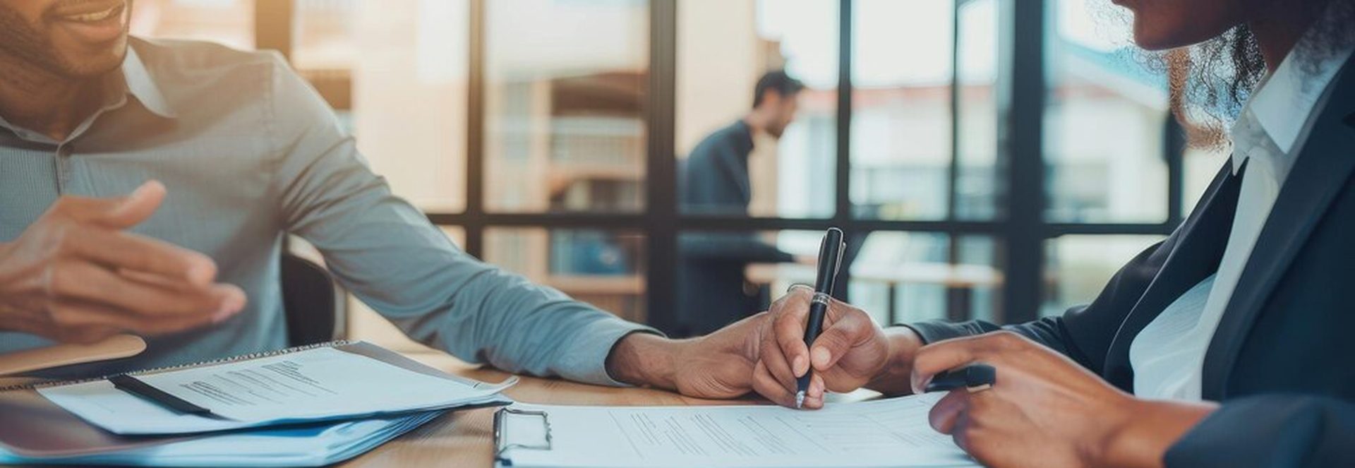 Dirigeant de PME examinant une injonction de payer pour recouvrer une créance impayée