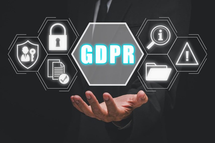rgpd ia europe donnees sans consentement corps Représentation visuelle de serveurs de données et de réseaux neuronaux symbolisant l'entraînement des modèles d'IA