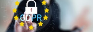 Illustration conceptuelle de la protection des données RGPD face à l'intelligence artificielle