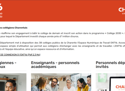 ENT16 : comment accéder à l’Espace Numérique de Travail ?
