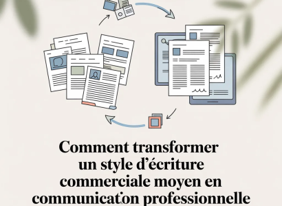 Comment transformer un style d&rsquo;écriture commerciale moyen en communication professionnelle