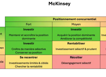 McKinsey Matrice : définition, fonctionnement et exemple pratique