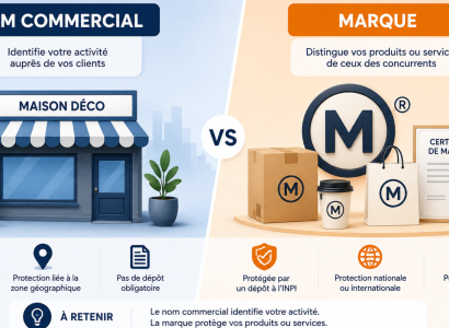 Nom commercial ou marque : quelle différence ?