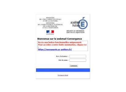 Convergence Poitiers : tout savoir sur le webmail académique