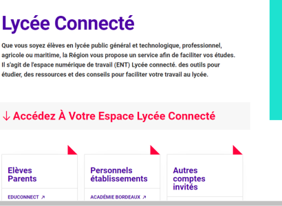 Lycée Connecté : la plateforme éducative en Nouvelle-Aquitaine