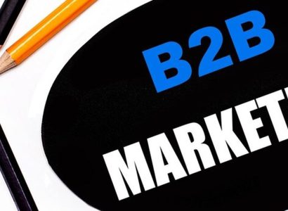Illustration du marketing d'affiliation B2B avec schéma de partenariats et revenus